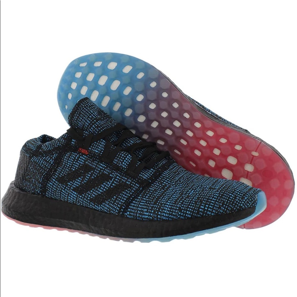 New Mens size 11 Adidas PureBOOST Go without Box
Core Black Shock Cyan(blue)